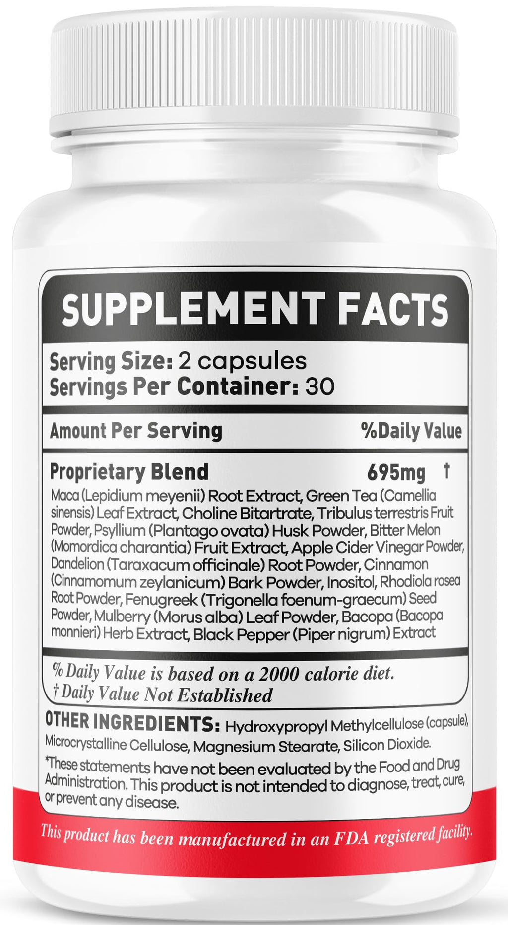180 Capsules Natural Ingredients Vitamins X369