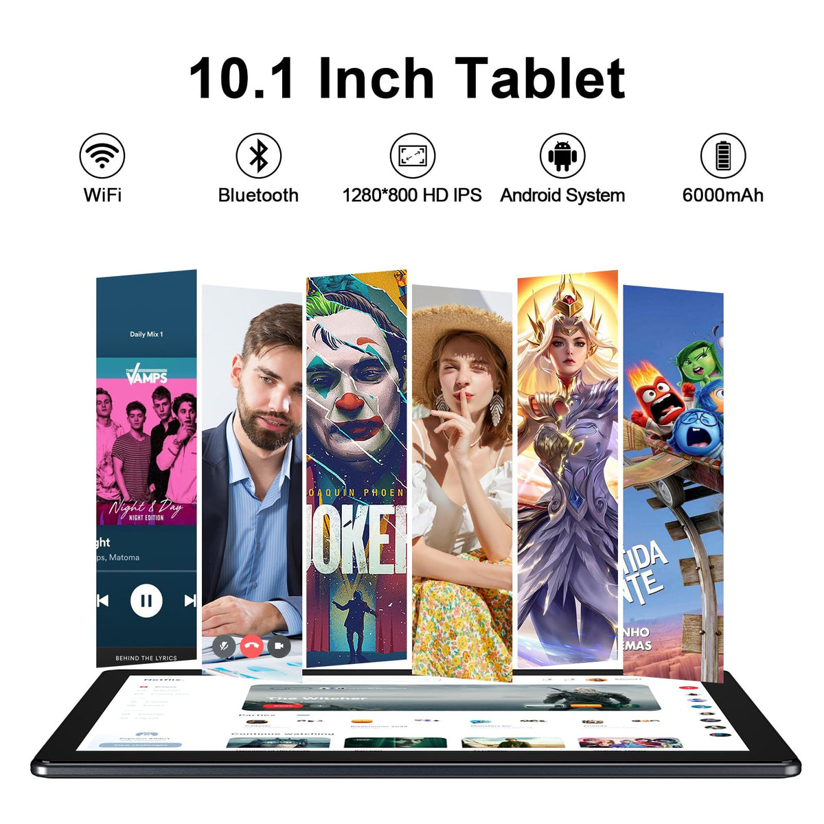 10 inch Android Tablet 32GB ROM 2GB RAM Quad-Core 6000mAh U288