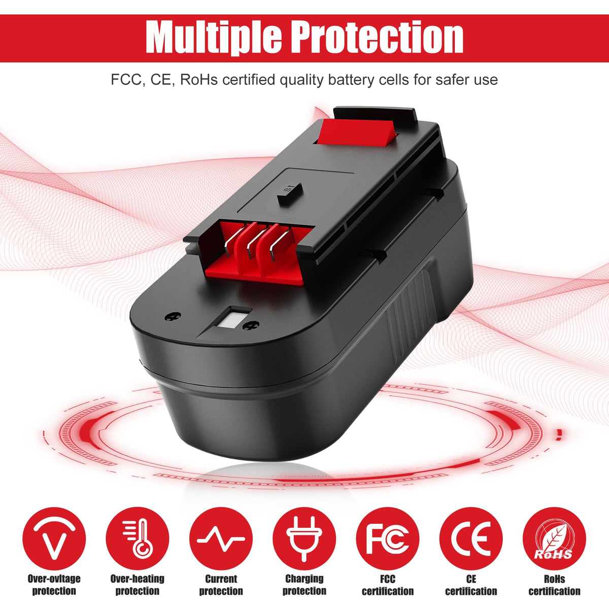 2Pack 4.5Ah Replacement 18V Battery Q504