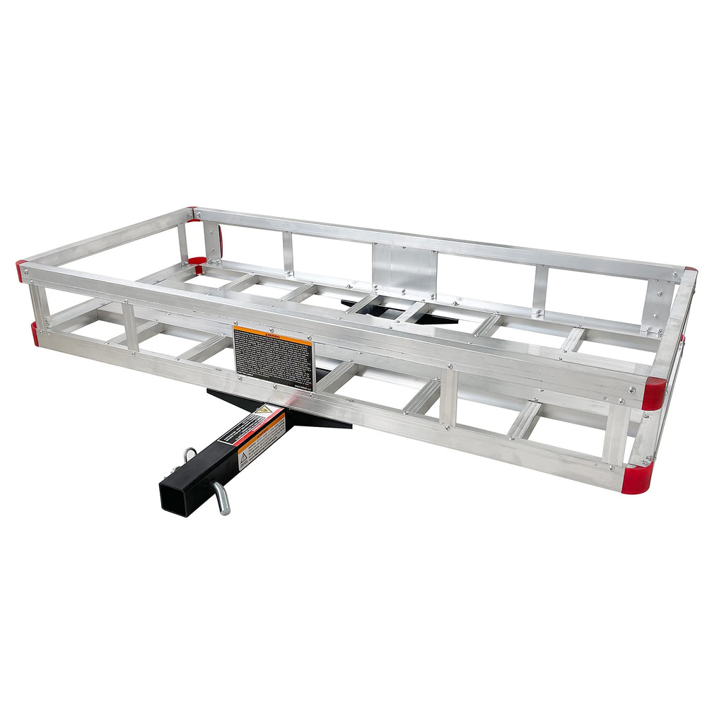 Aluminum Hitch Cargo Carrier with High Side Rails O4210