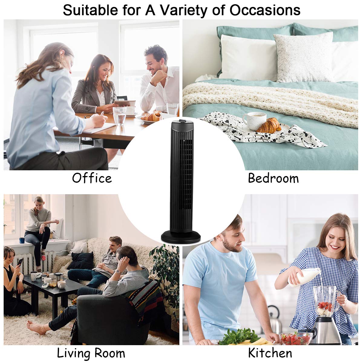 28-Inch Oscillating Tower Fan M79573