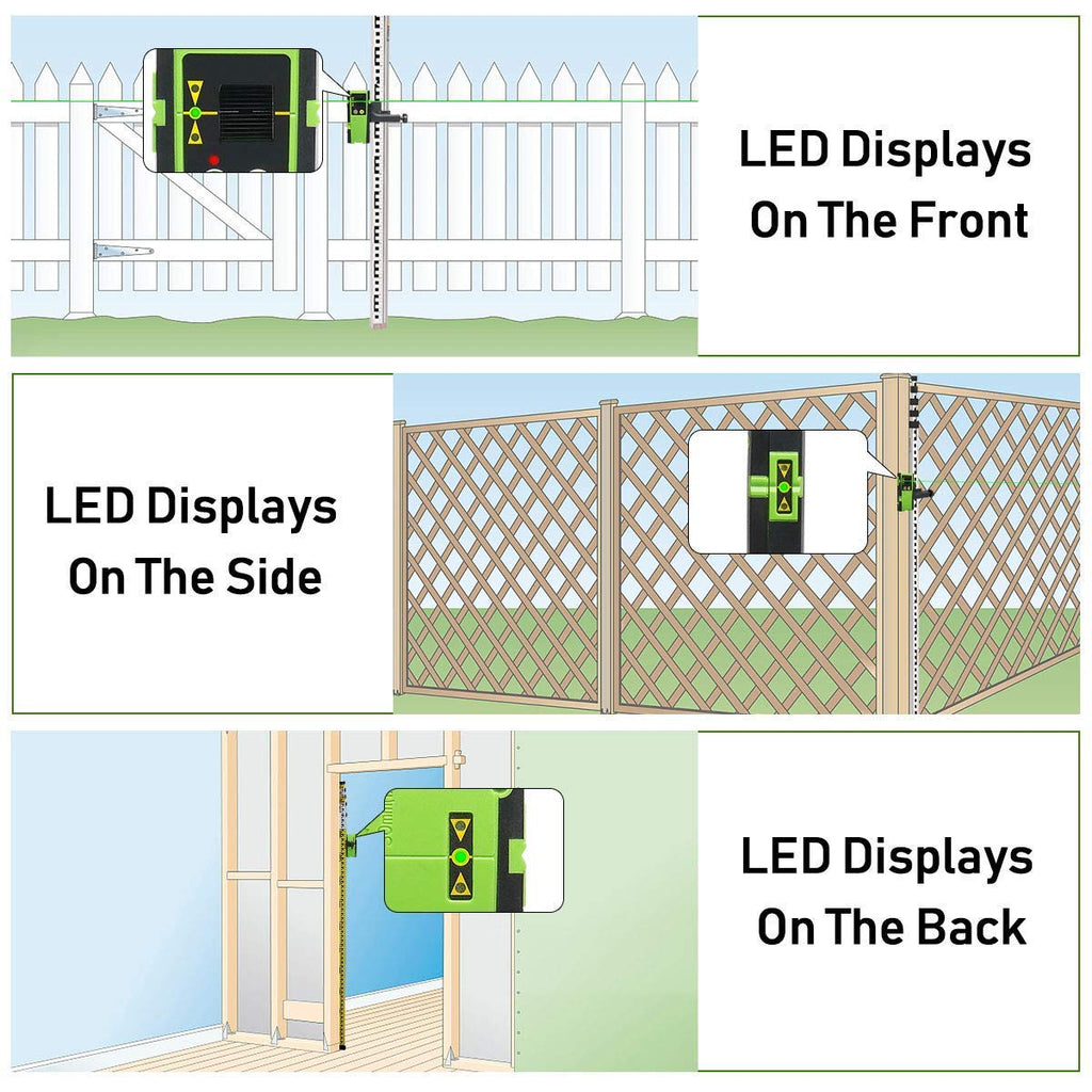 Laser Detector Green Red Beams 200Ft H64303