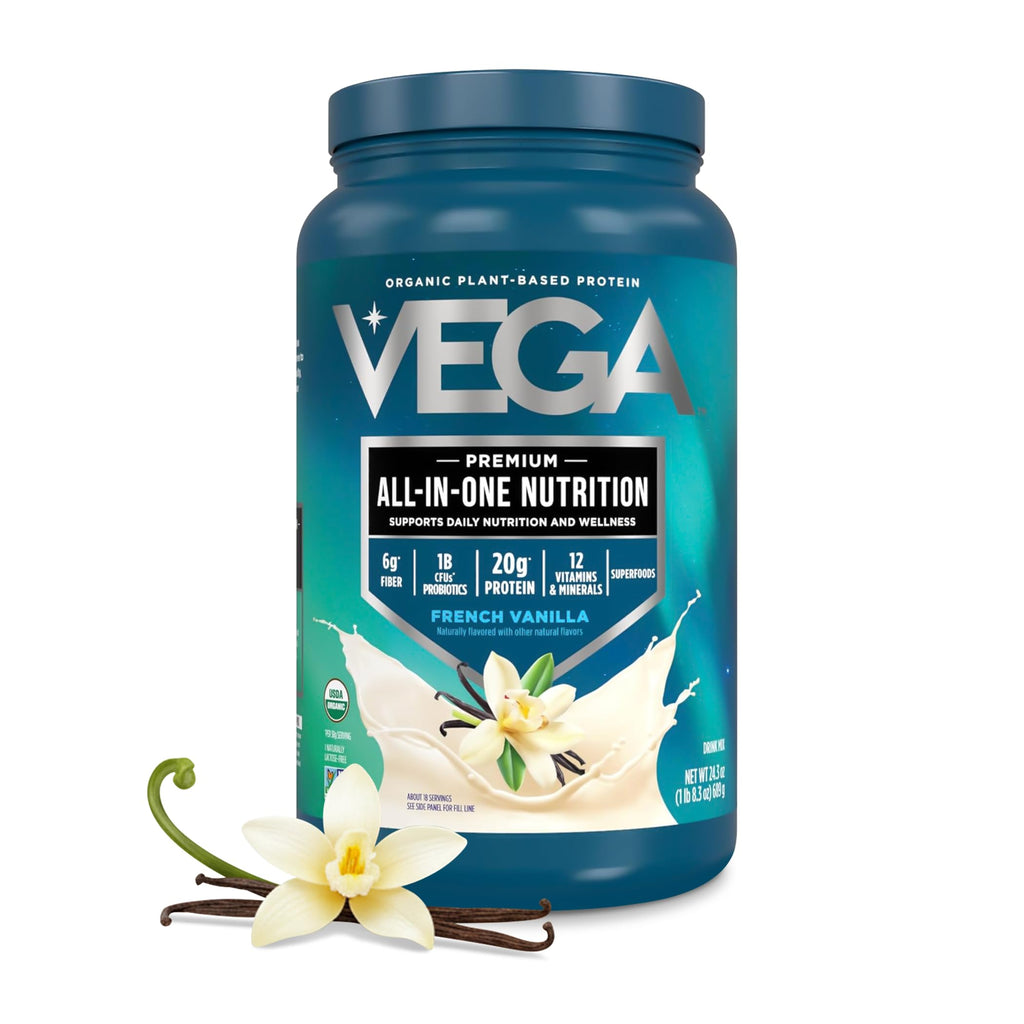 Organic Vegan Protein Powder French Vanilla 1.5 lbs V814