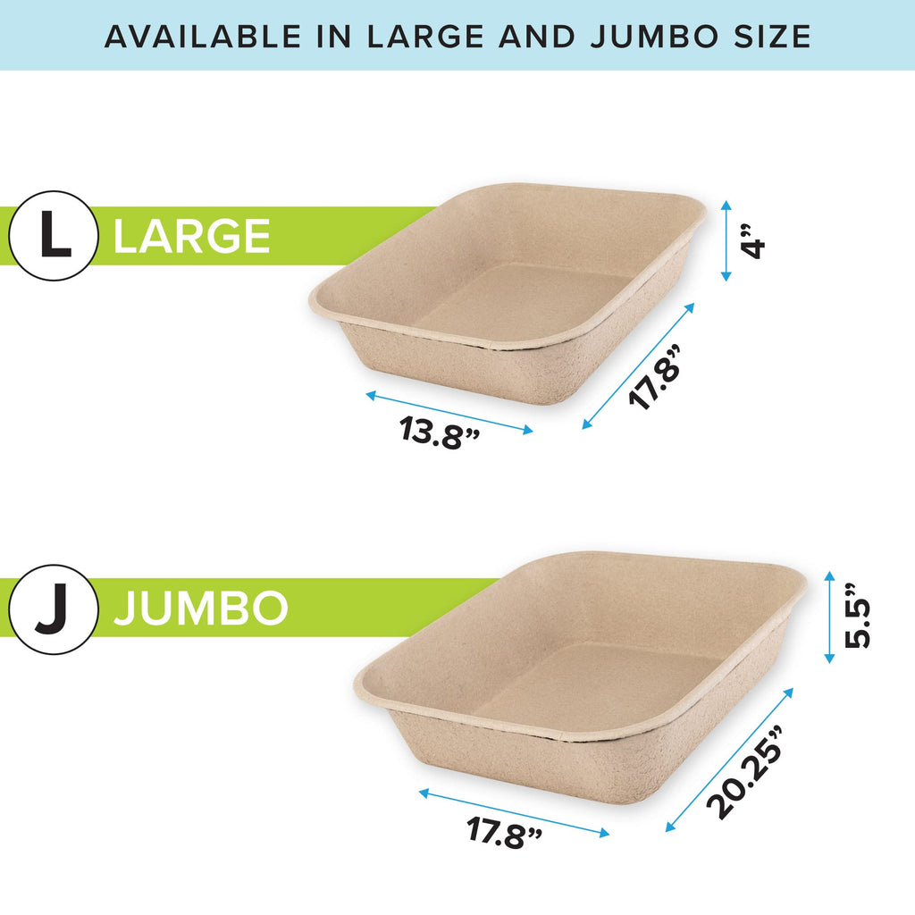 Large Disposable Cat Litter Box + Disposable Litter Scooper T943683