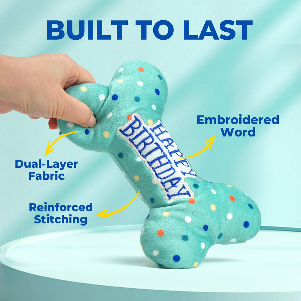 Plush Dog Squeaky Chew Toy B591333