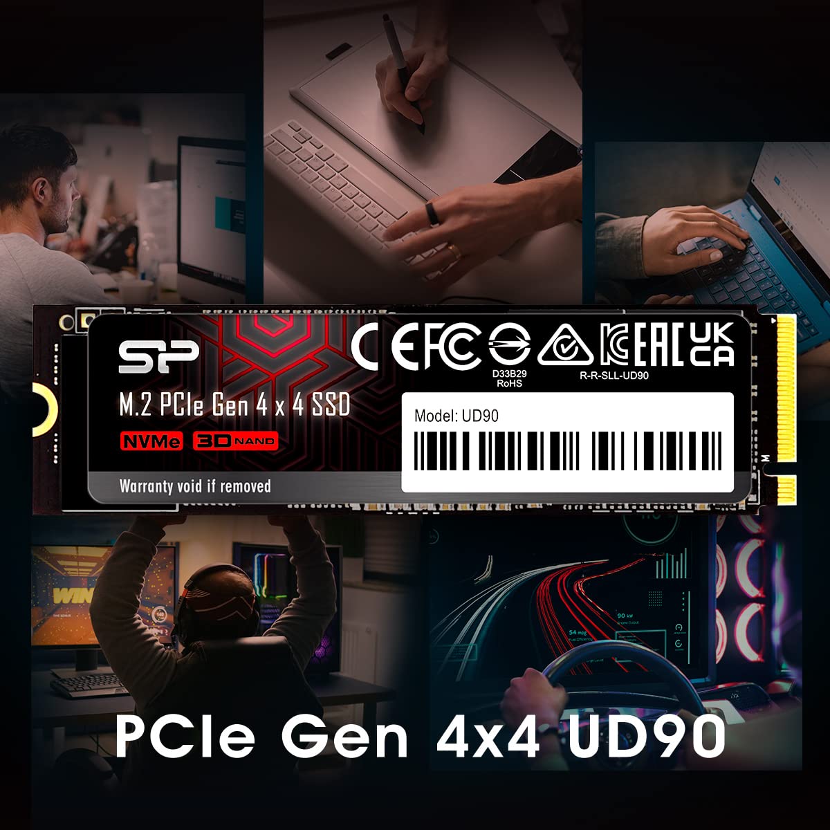 4TB NVMe 4.0 Gen4 PCIe M.2 SSD J9347