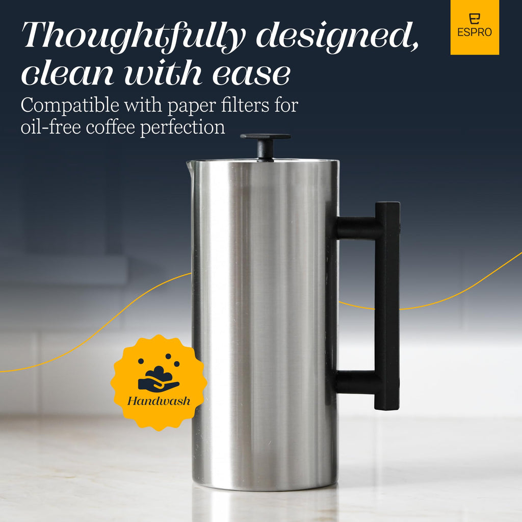 32oz Stainless Steel French Press H2418