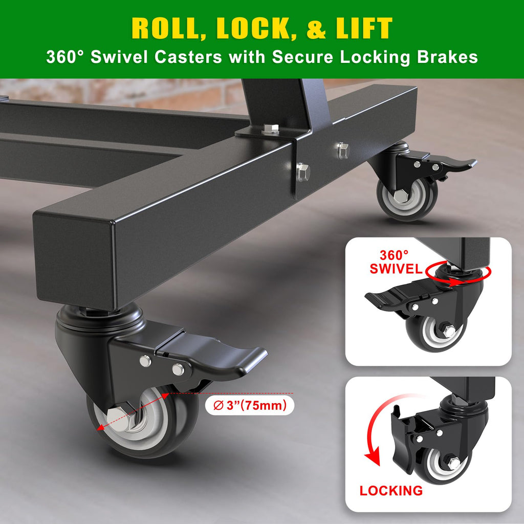 2" Olympic Weight Plate Tree Rack and Barbell Holders A234816