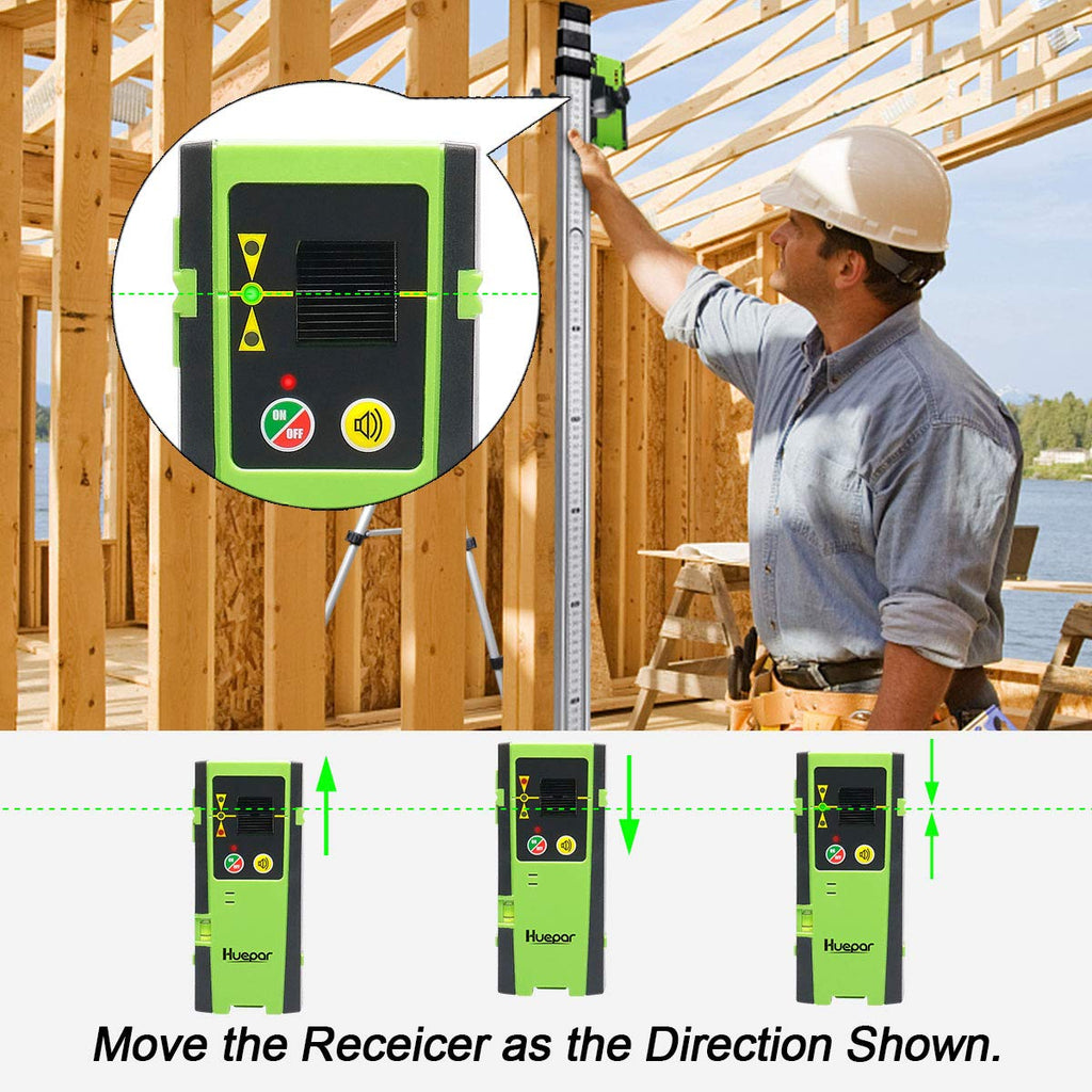 Laser Detector Green Red Beams 200Ft H64303