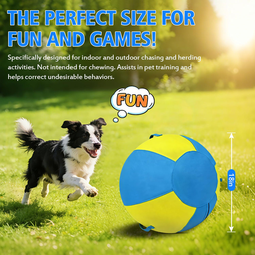 18 Inch Heavy Duty Dog Herding Ball with 3 Handles H3163