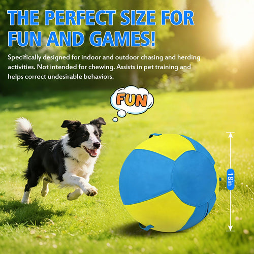 18 Inch Heavy Duty Dog Herding Ball with 3 Handles H3163