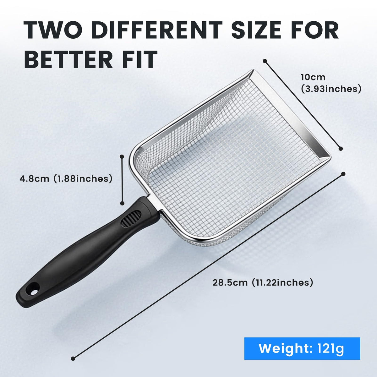 Stainless Steel Mesh Cat Litter Scoop 2.8mm Hole Y35743
