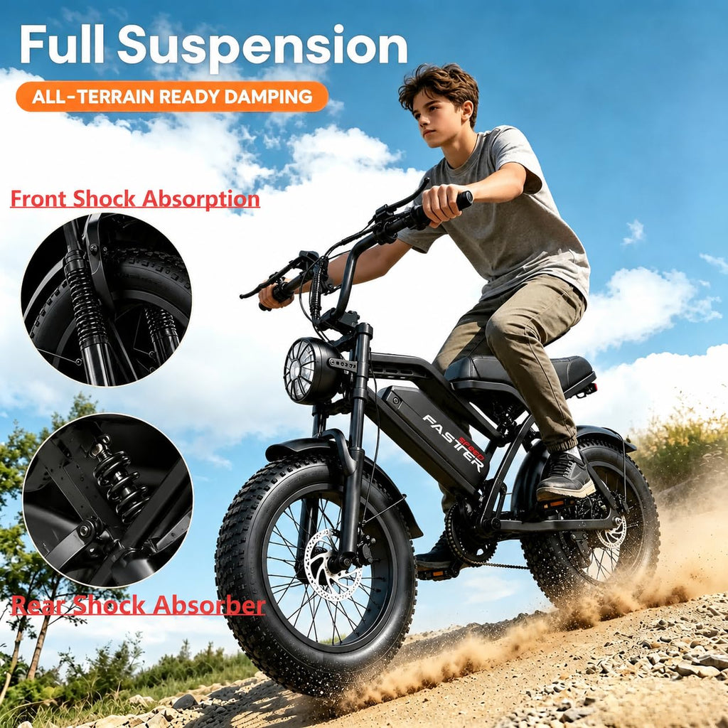 1000W 48V 16Ah Fat Tire Electric Bike Z829