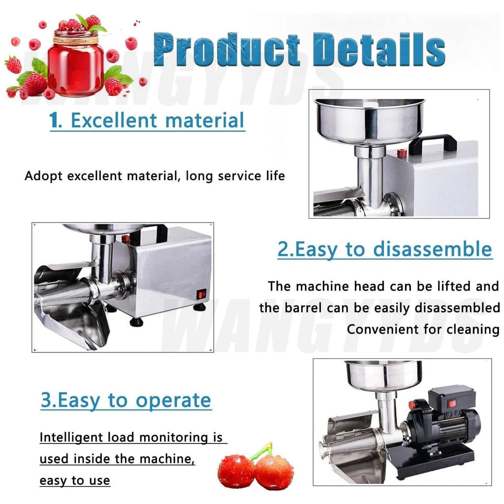 450W Electric Tomato Strainer Stainless Steel B647219