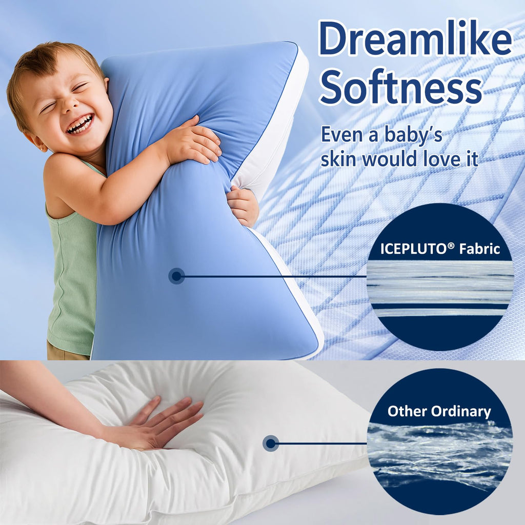 King Size Set of 2 Down Alternative Bed Pillows O475530