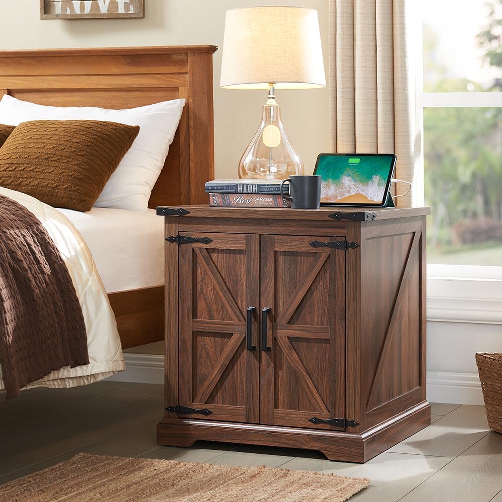 24" End Table Set of 2 with Charging Station F7980
