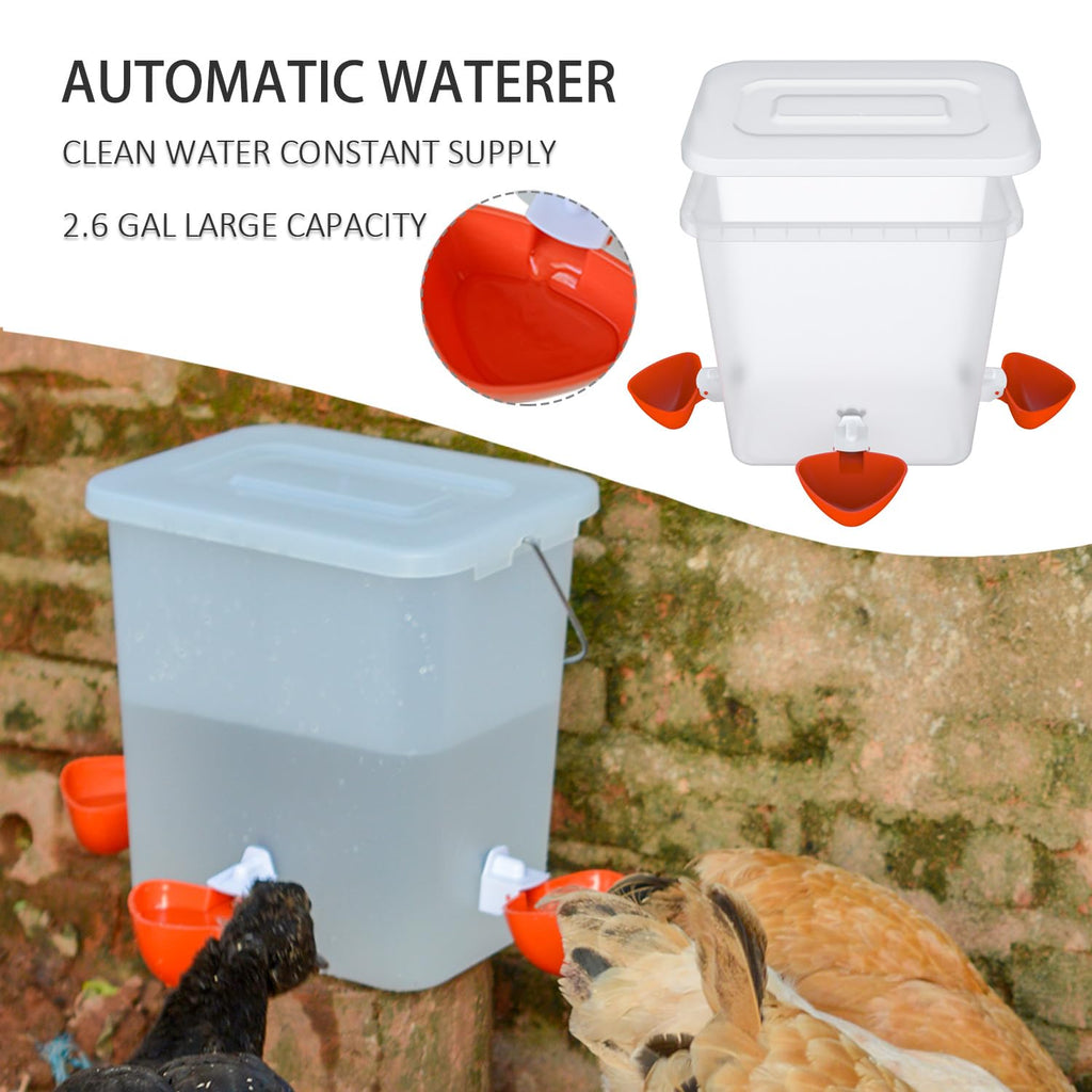 Automatic Chicken Feeder & Waterer Set H89425
