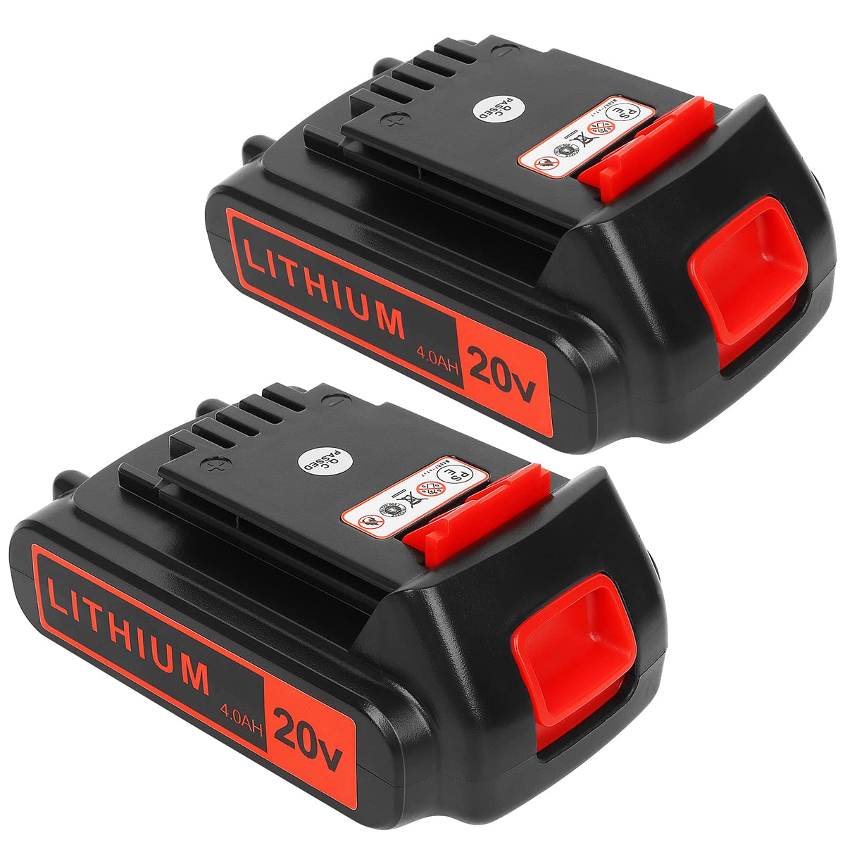 2 Pack 4000mAh 20V Lithium Ion Battery F824