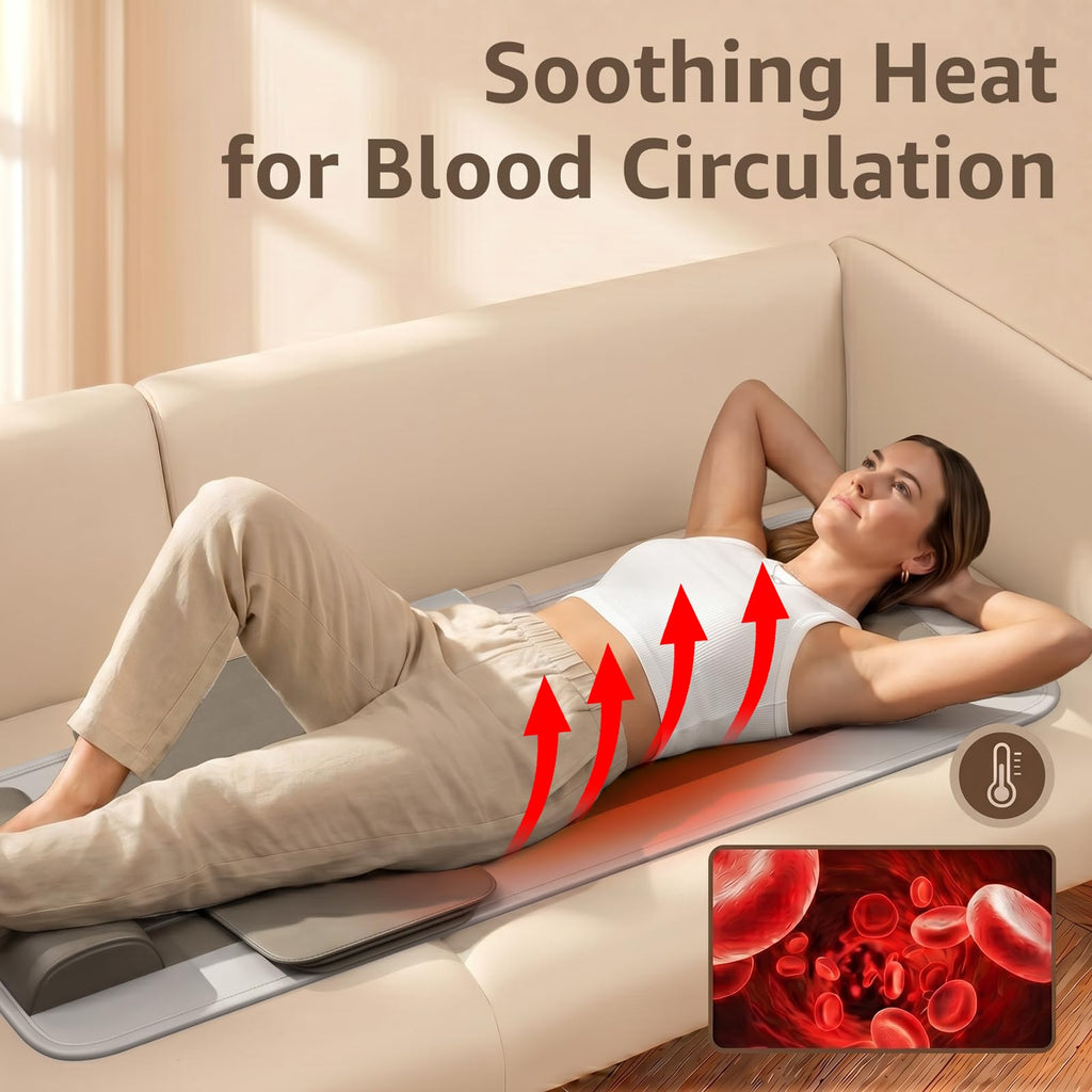Full Body Massage Mat with Heat, Foldable Q266