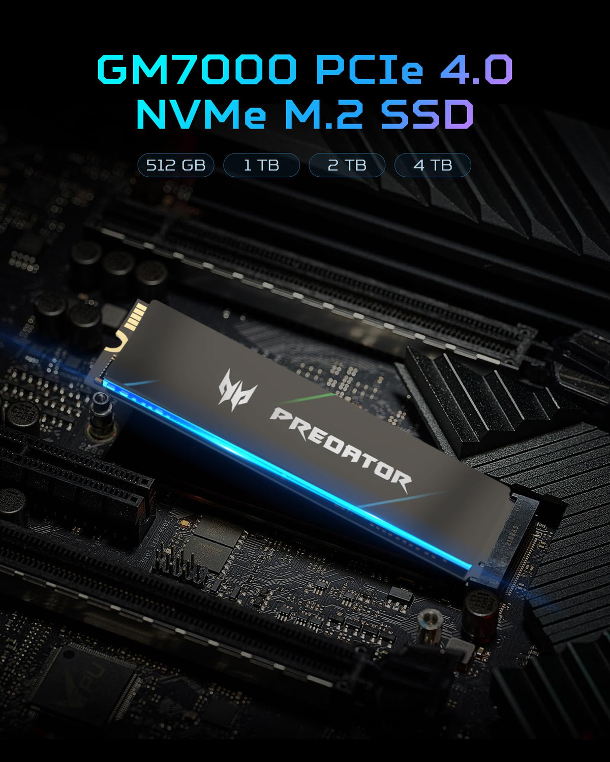1TB NVMe PCIe Gen4×4 M.2 Internal SSD N9611