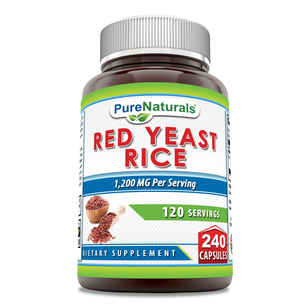 Red Yeast Rice 1200 Mg 240 Capsules Supplement O8224