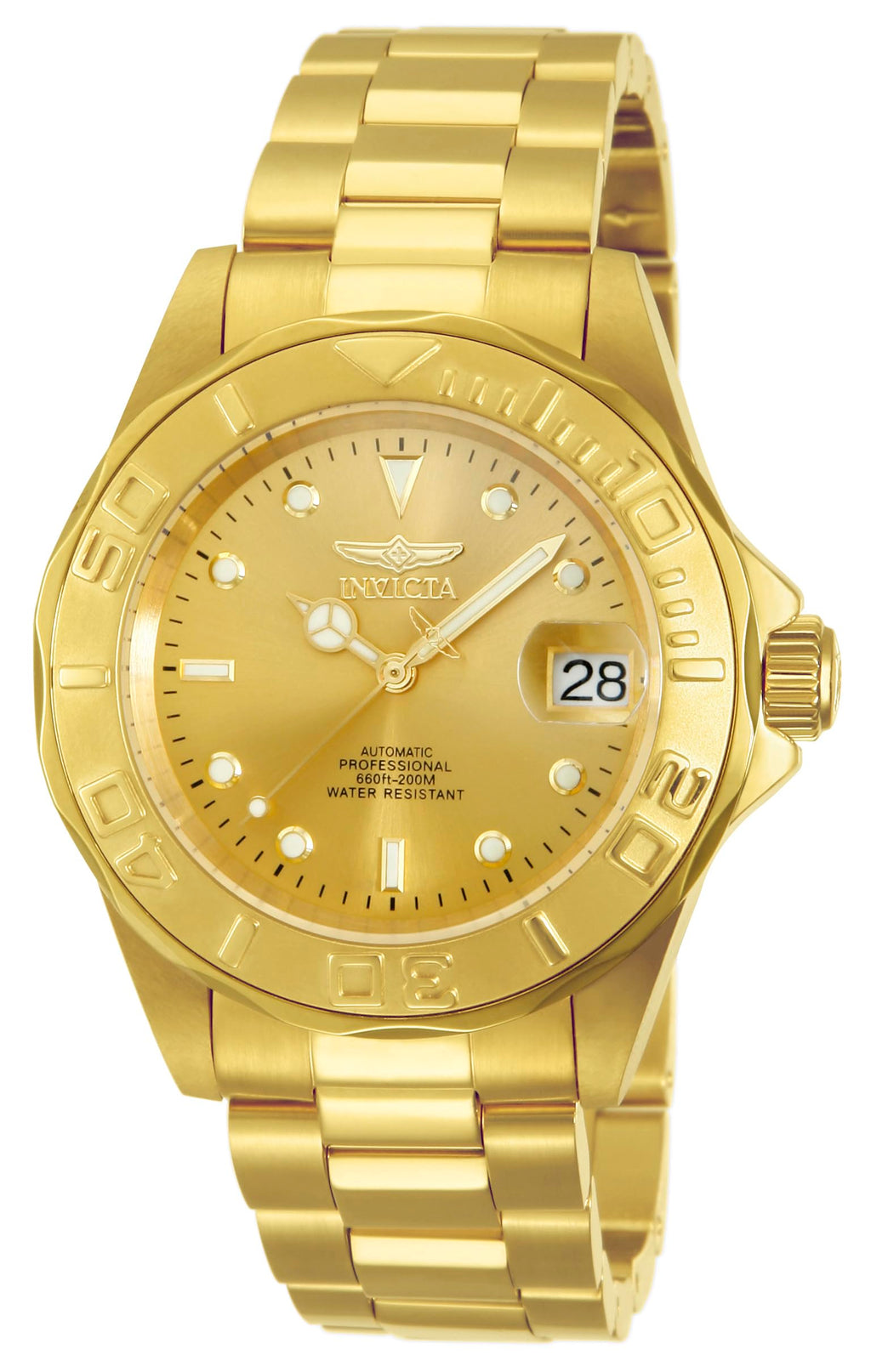 Gold Dial Stainless Steel Watch Y427526
