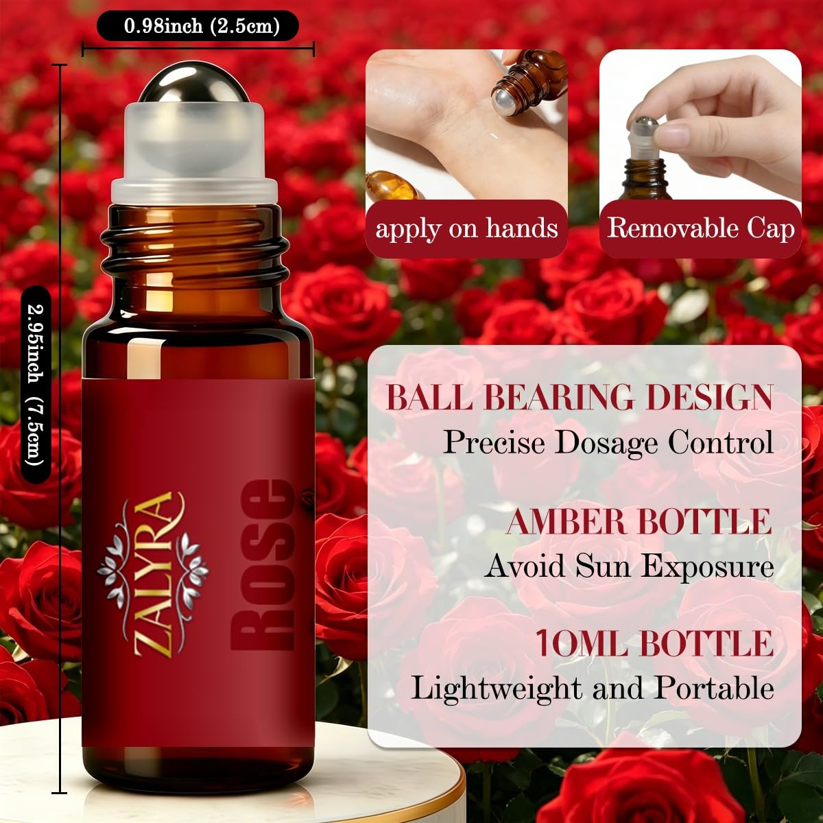 Lavender&Rose Essential Oil 4 Fl Oz+0.33 Fl Oz I31958