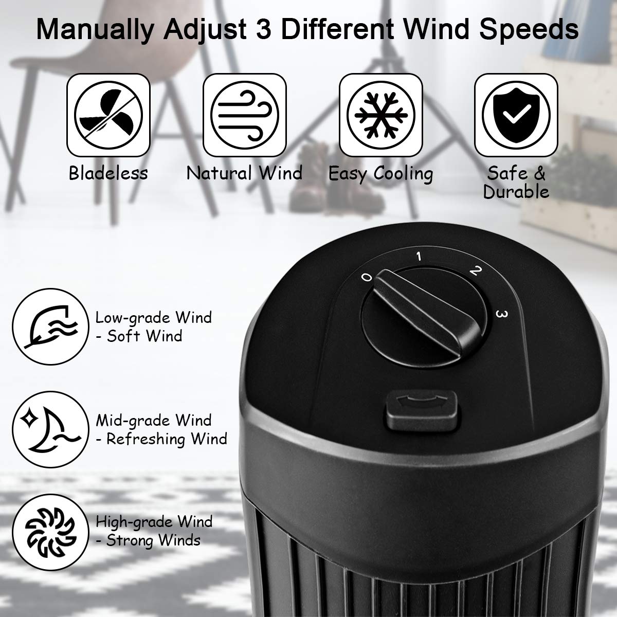 28-Inch Oscillating Tower Fan M79573