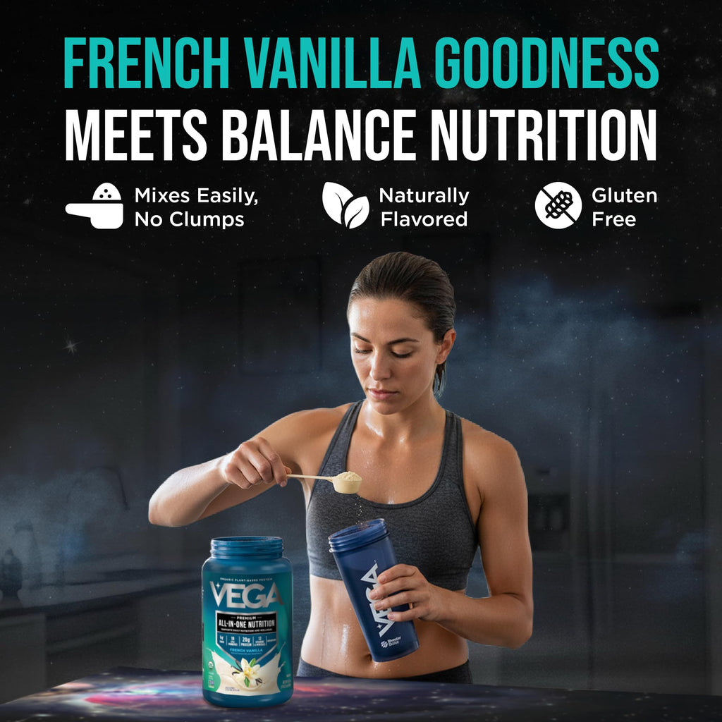 Organic Vegan Protein Powder French Vanilla 1.5 lbs V814