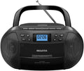 Portable CD Cassette Player Boombox with Bluetooth AM/FM Radio T477292