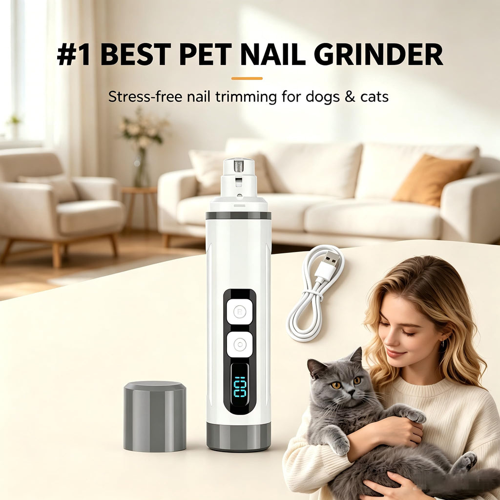 3-Speed Dog & Cat Nail Grinder with LED Light D538