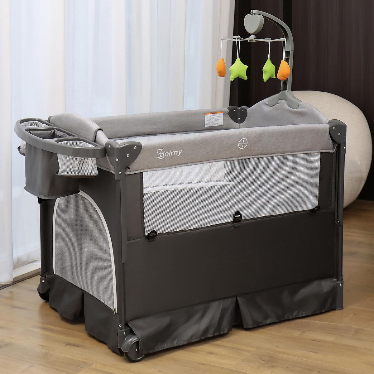 4-in-1 Pack and Play with Bassinet and Changing Table C703