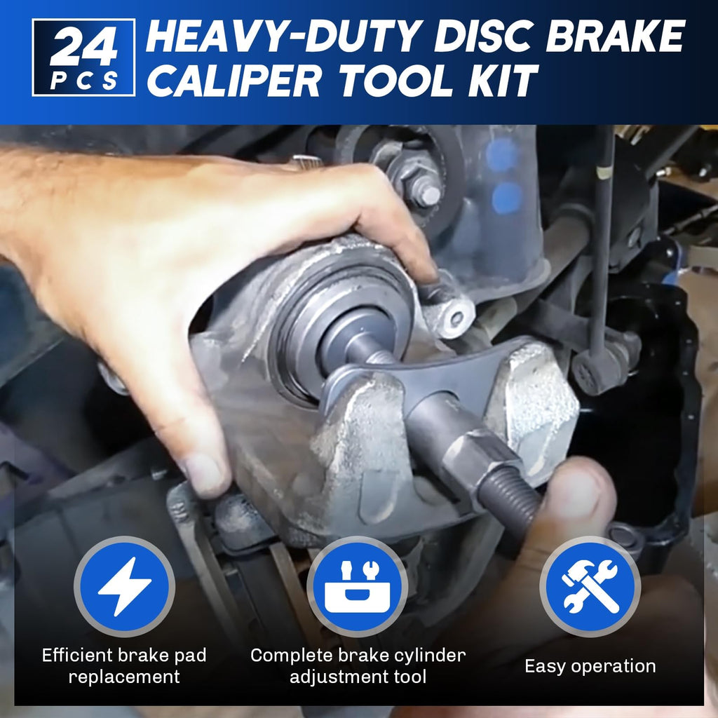 Heavy-Duty Disc Brake Caliper Tool & Drum Brake Tool P83559