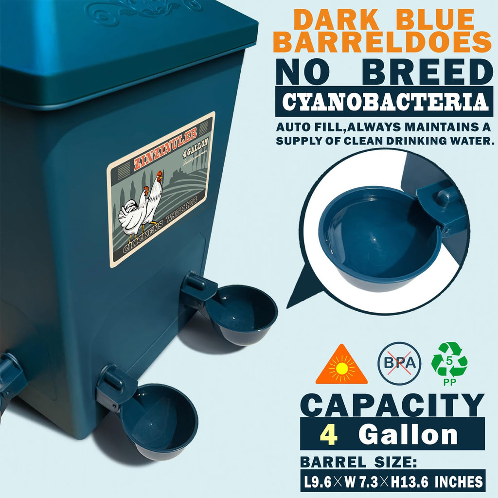6 Gallon Chicken Waterer 2-Pack S72896