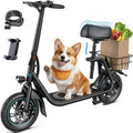 Electric Scooter with Seat & Basket B6561