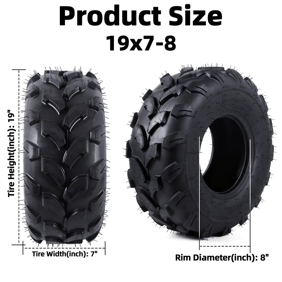 19x7-8 Tubeless All-Terrain ATV UTV Tires I690