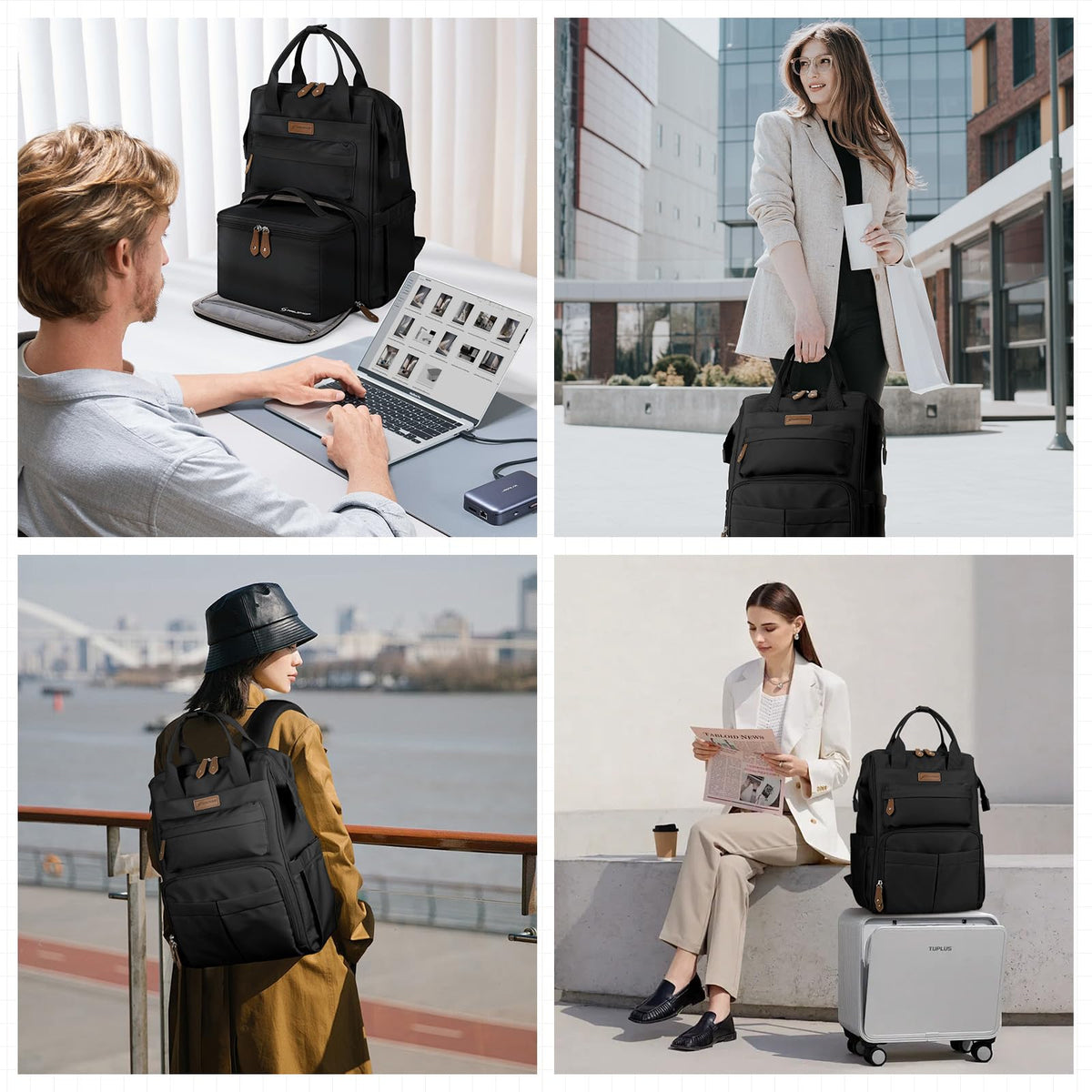 15.6-17.3" Laptop Backpack with Lunch Box K507608