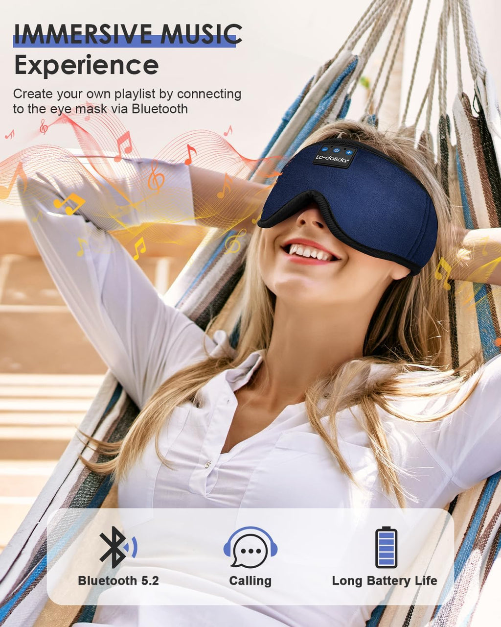 Sleep Mask with Bluetooth Headphones S6260