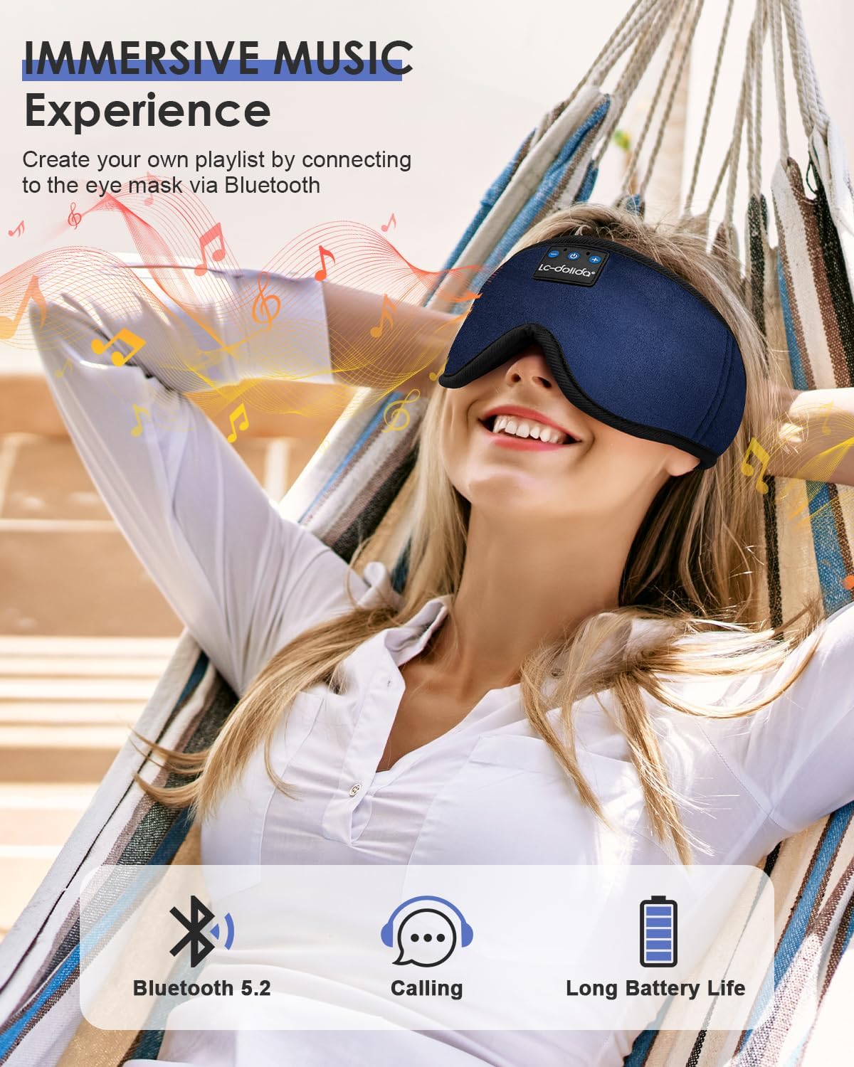 Sleep Mask with Bluetooth Headphones S6260