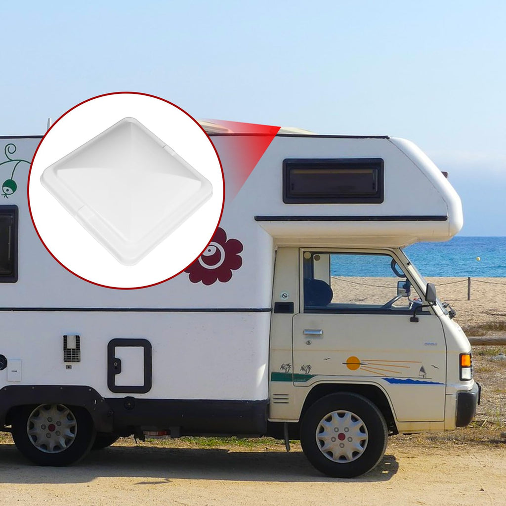 2 Pack 14 Inch White RV Vent Covers R88097