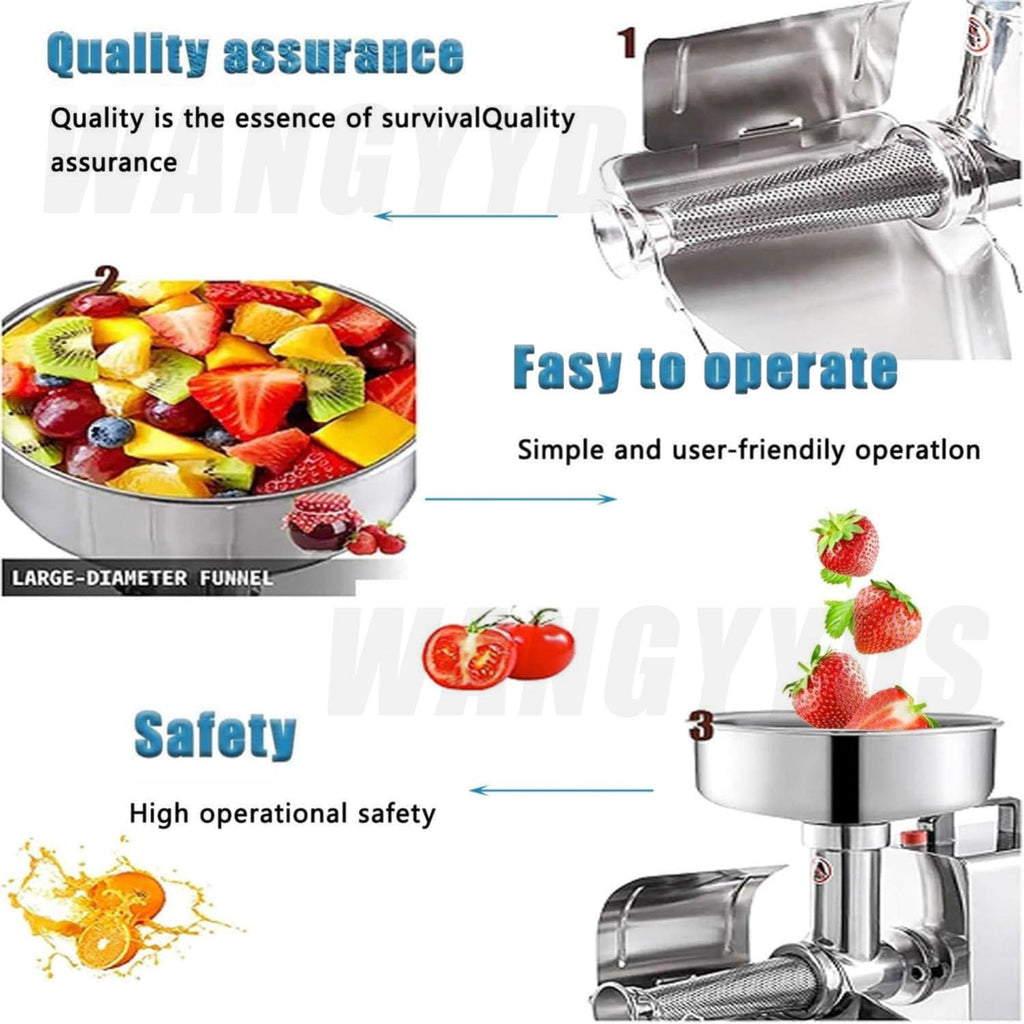 450W Electric Tomato Strainer Stainless Steel B647219
