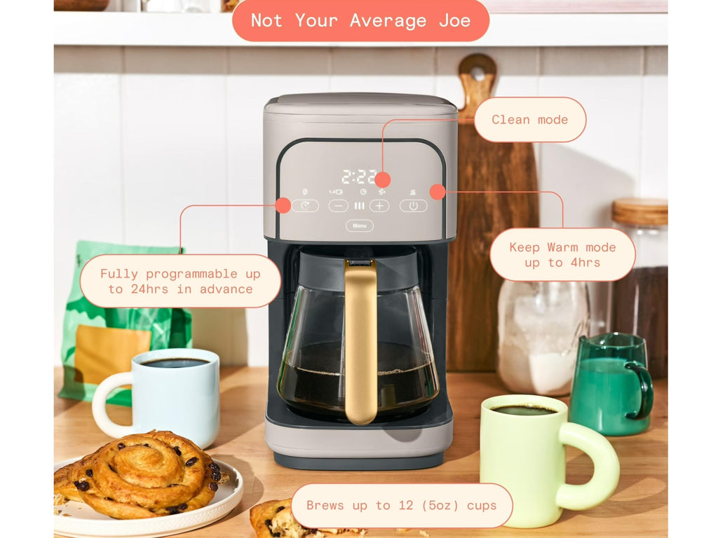 12-Cup Programmable Coffee Maker with Glass Carafe G403023