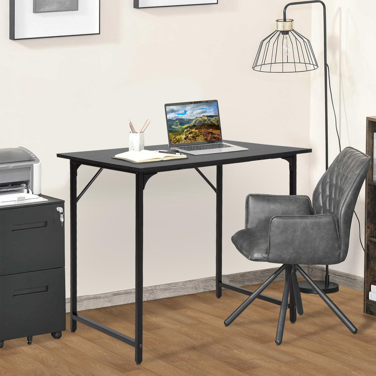 32 Inch Black Computer Desk E155