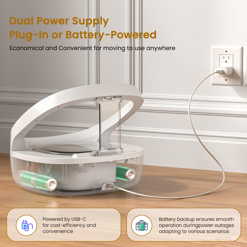 Wet & Dry Food Cat Feeder D6757