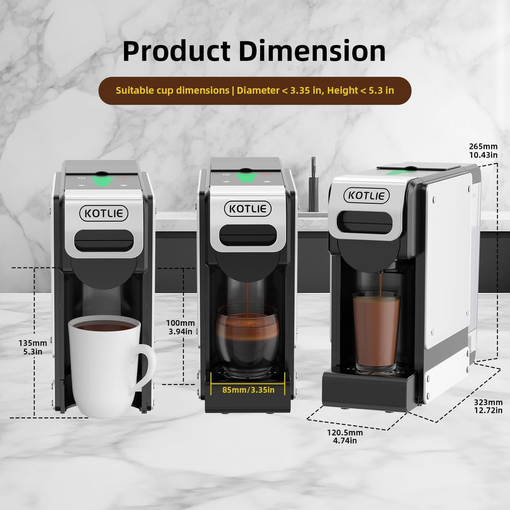 19 Bar Single Serve Coffee Maker with 34 Oz Reservoir P991755