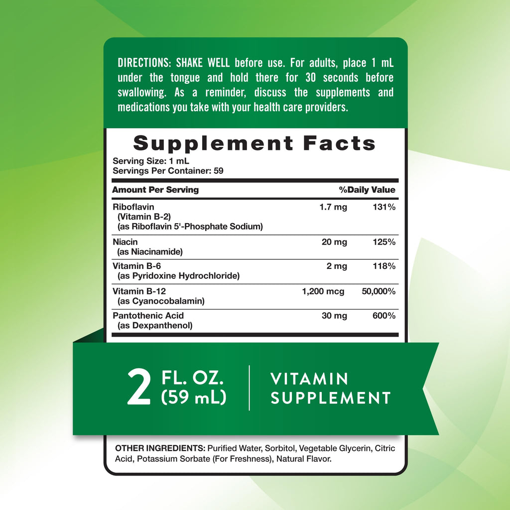 Sublingual B Complex 2 Fluid Ounces M307