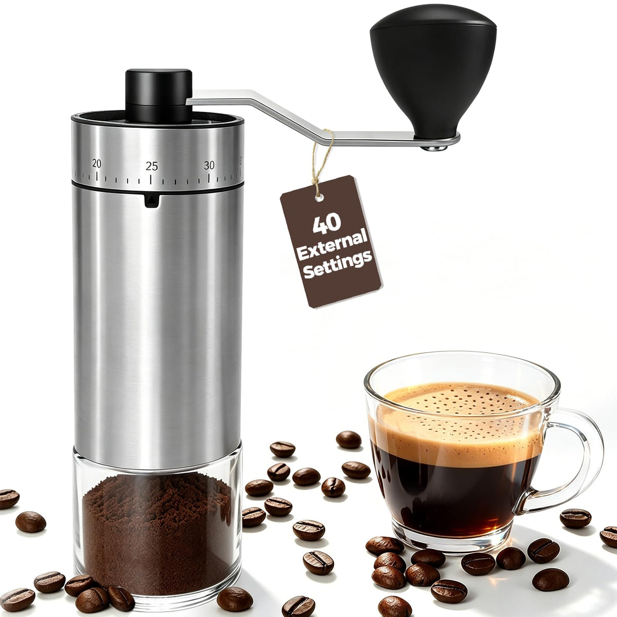 Manual Coffee Grinder with Ceramic Conical Burr K171