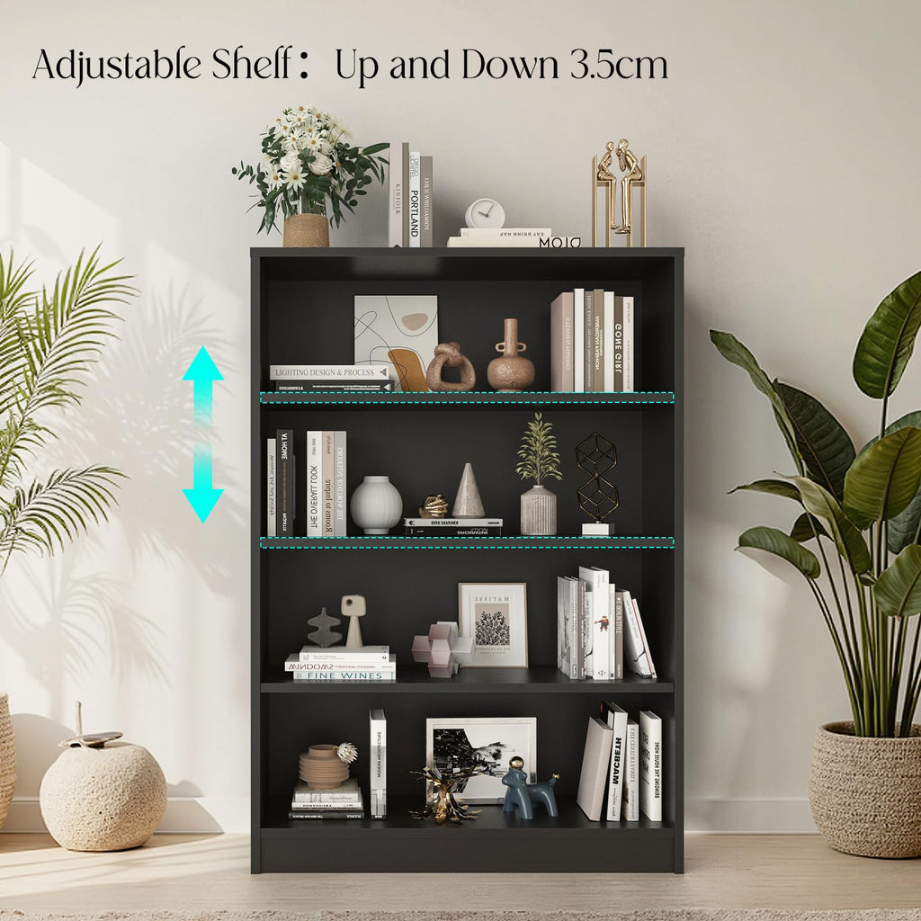 48 Inch 4-Shelf Wood Bookcase F104