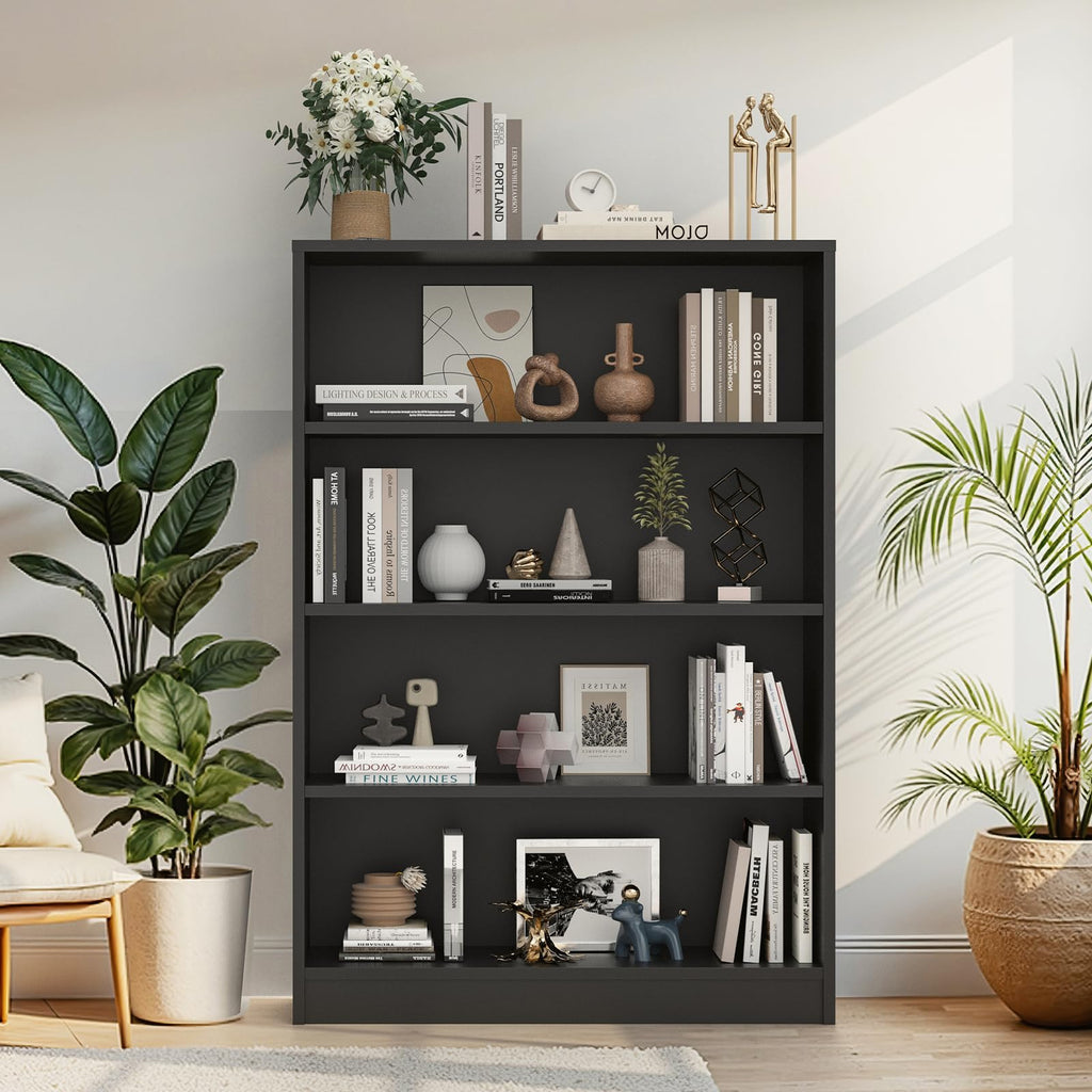 48 Inch 4-Shelf Wood Bookcase F104