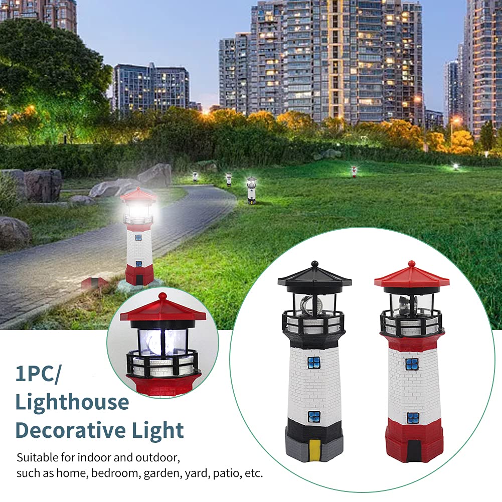 Solar Lighthouse Rotating Beacon Light K147